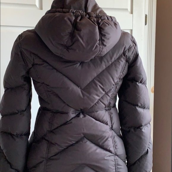 * J.CREW Down Feather Winter Puffer Coat Hood BLK - Picture 4 of 7